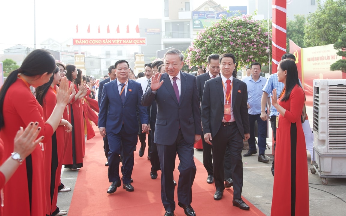 tong bi thu to lam du, chi dao Dai hoi Dang bo xa nghia tru, tinh hung yen hinh anh 1