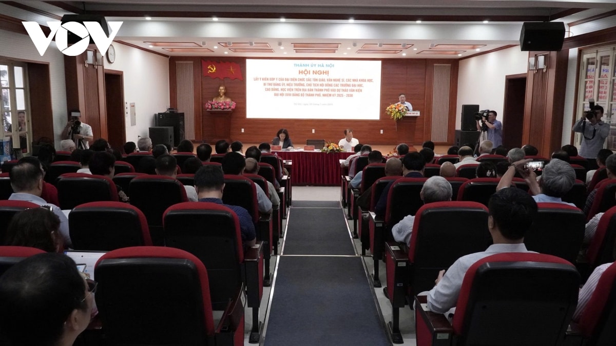 lay y kien gop y van kien Dai hoi lan thu xviii Dang bo thanh pho ha noi hinh anh 2