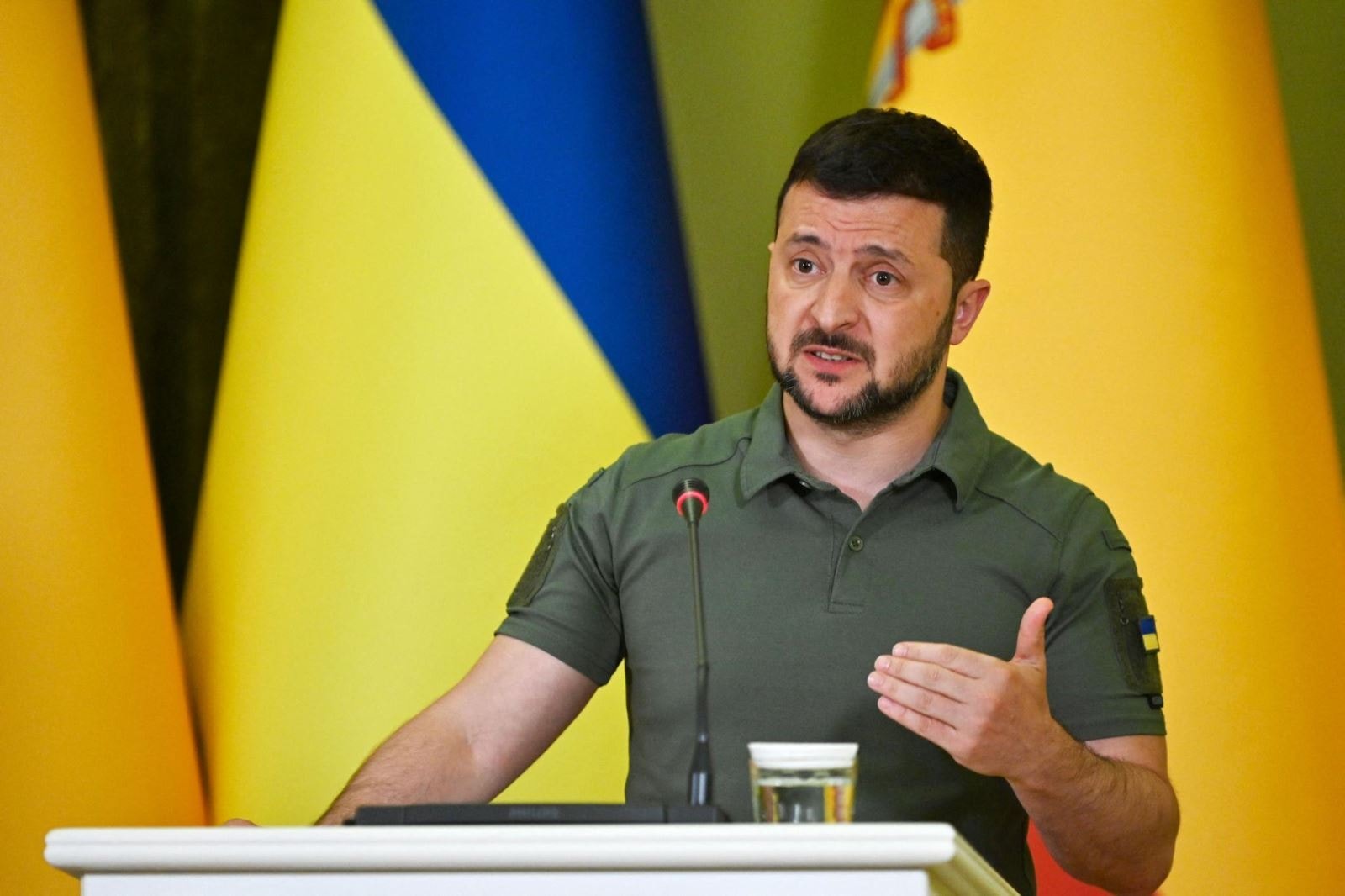 Tổng thống Ukraine Volodymyr Zelensky.