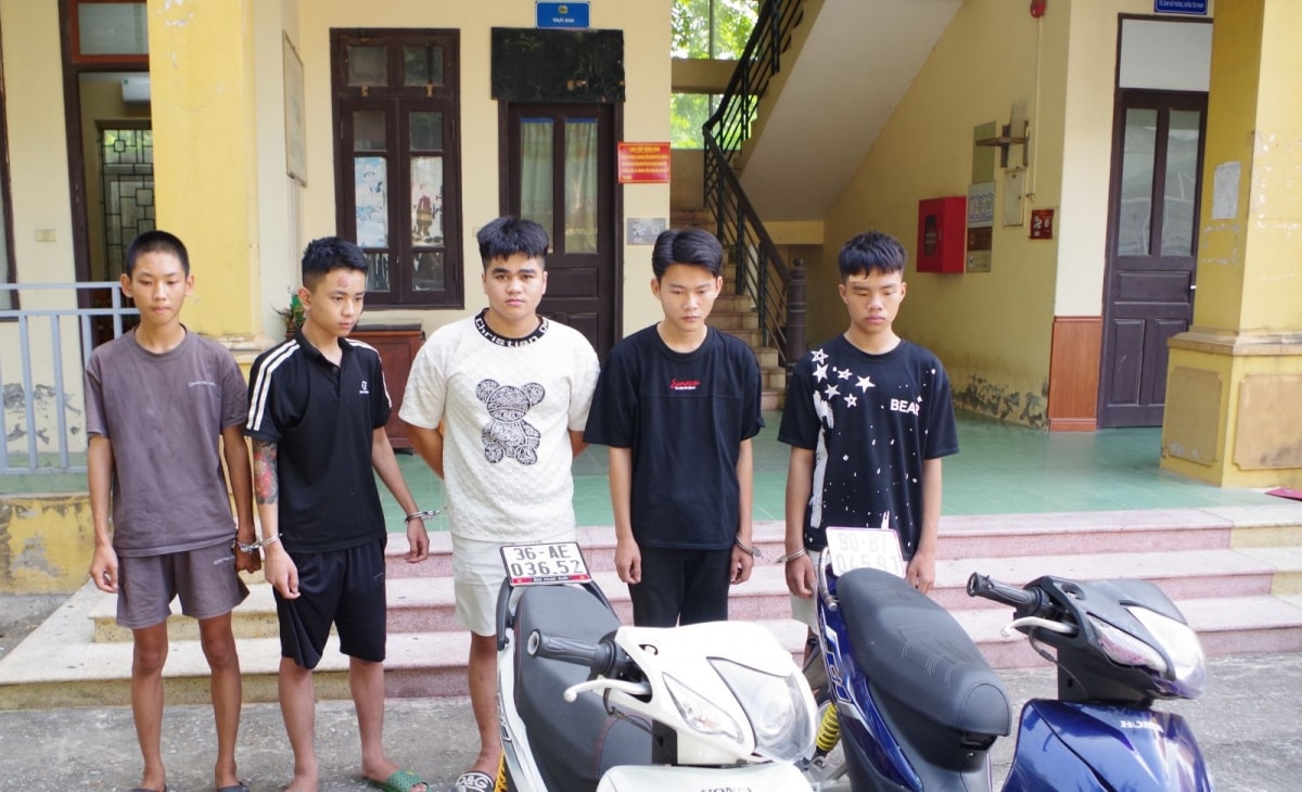 công an ninh bình bắt giữ 5 đối tượng trộm cắp xe máy tại khu ký túc xá hình ảnh 1 cong an ninh binh bat giu 5 doi tuong trom cap xe may tai khu ky tuc xa hinh anh 1