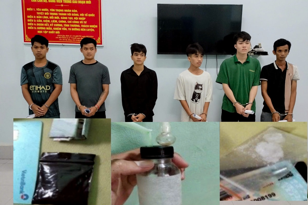 bắt tạm giam nhóm đối tượng tổ chức sử dụng và mua bán trái phép chất ma túy hình ảnh 1 bat tam giam nhom doi tuong to chuc su dung va mua ban trai phep chat ma tuy hinh anh 1