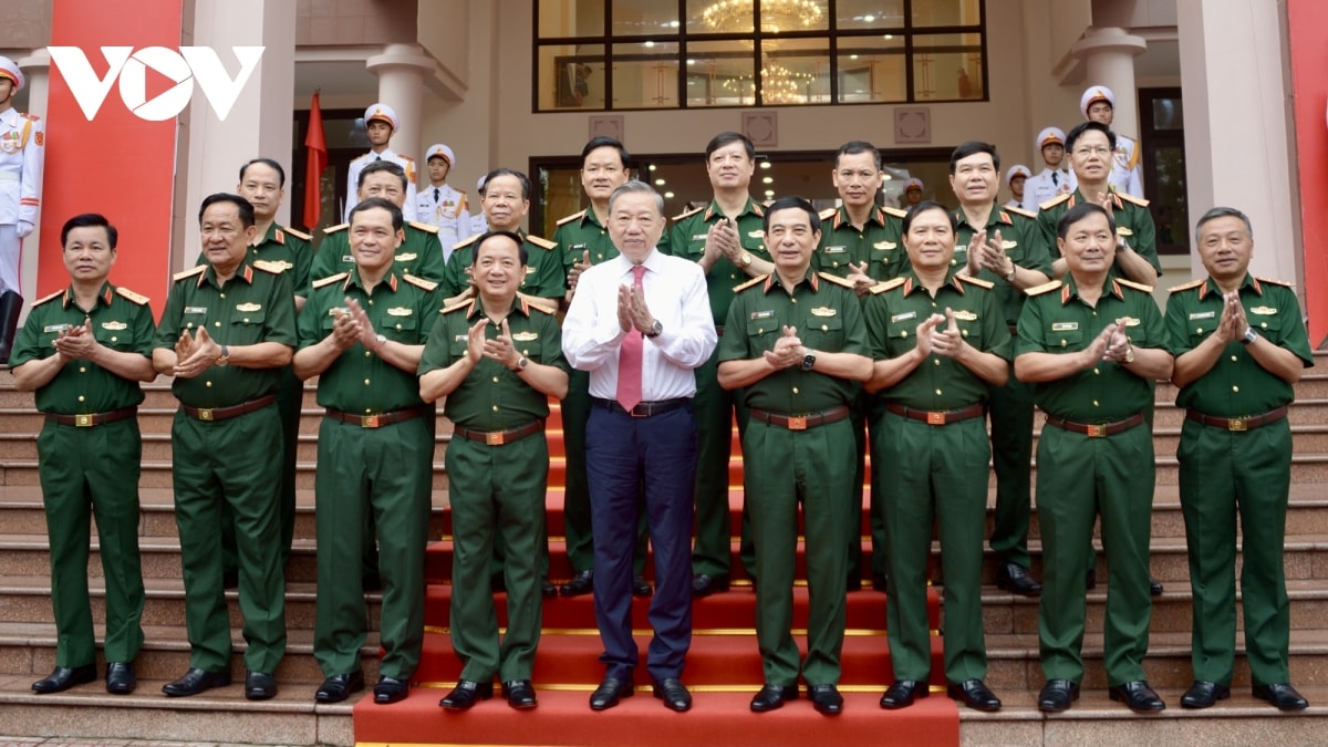 tổng bí thư tô lâm thăm, làm việc với tổng cục chính trị qĐnd việt nam hình ảnh 1 tong bi thu to lam tham, lam viec voi tong cuc chinh tri qDnd viet nam hinh anh 1