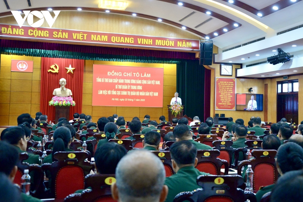 tổng bí thư giữ vững trận địa tư tưởng của Đảng trong quân đội hình ảnh 1 tong bi thu giu vung tran dia tu tuong cua Dang trong quan doi hinh anh 1