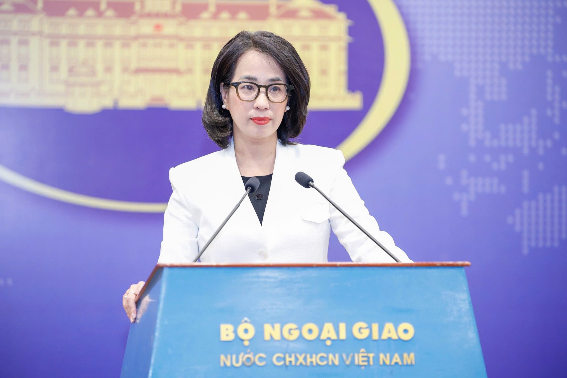 Người phát ngôn Bộ Ngoại giao Việt Nam Phạm Thu Hằng.