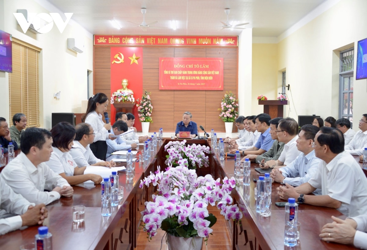 tong bi thu to lam lam viec voi chinh quyen xa vung bien gioi tinh Dien bien hinh anh 1