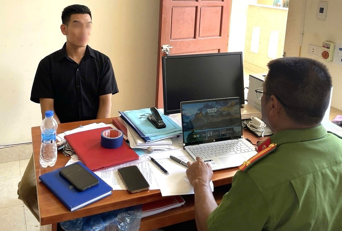 Công an xã Mỹ Lý triệu tập, làm việc với T.M.H.