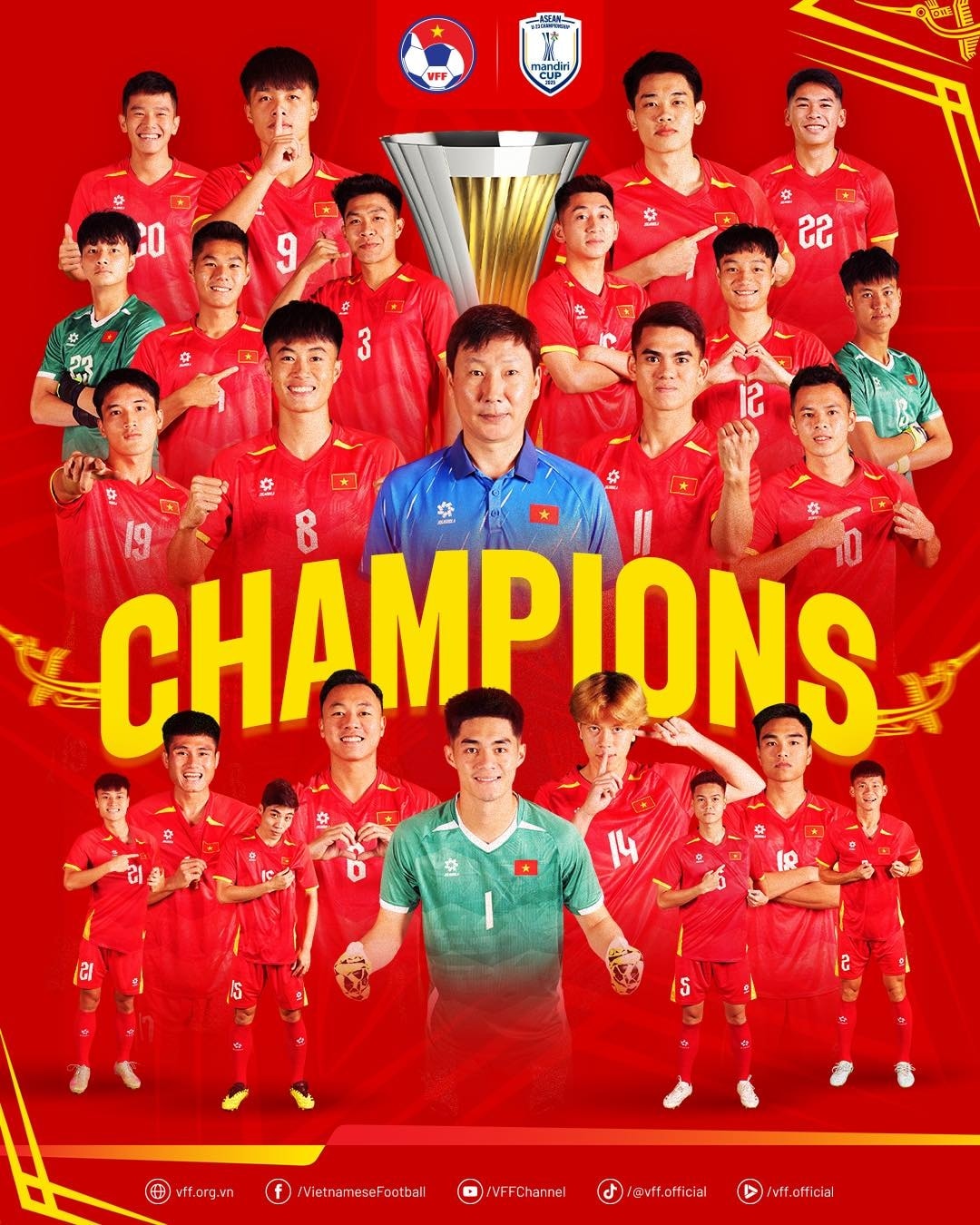 thủ tướng phạm minh chính gửi thư chúc mừng u23 việt nam vô địch u23 Đông nam Á hình ảnh 1 thu tuong pham minh chinh gui thu chuc mung u23 viet nam vo dich u23 Dong nam A hinh anh 1
