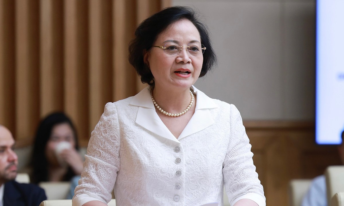 Bộ trưởng Nội vụ Phạm Thị Thanh Trà. (Ảnh: TTXVN)