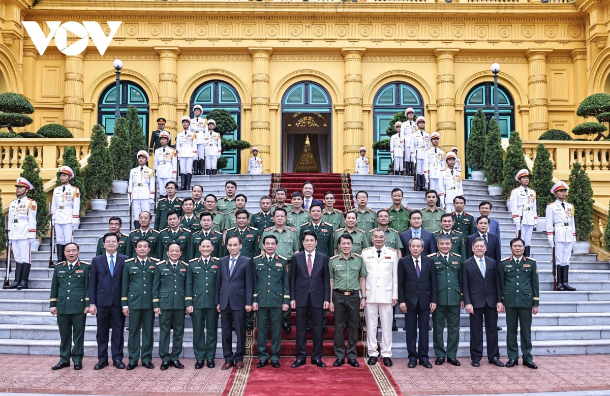 chủ tịch nước lương cường trao quyết định thăng quân hàm thượng tướng hình ảnh 6 chu tich nuoc luong cuong trao quyet dinh thang quan ham thuong tuong hinh anh 6