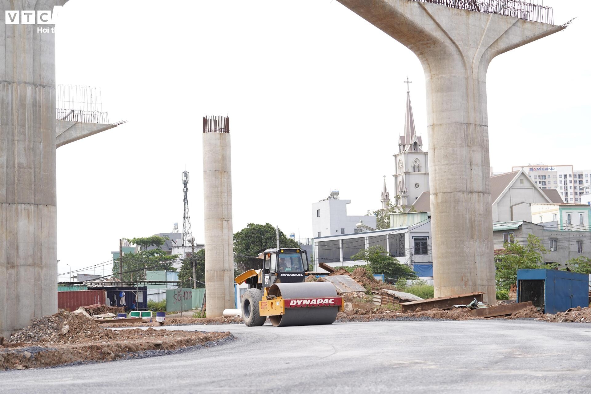 Cận cảnh 'đại công trường' nút giao phức tạp nhất Vành đai 3 - 6