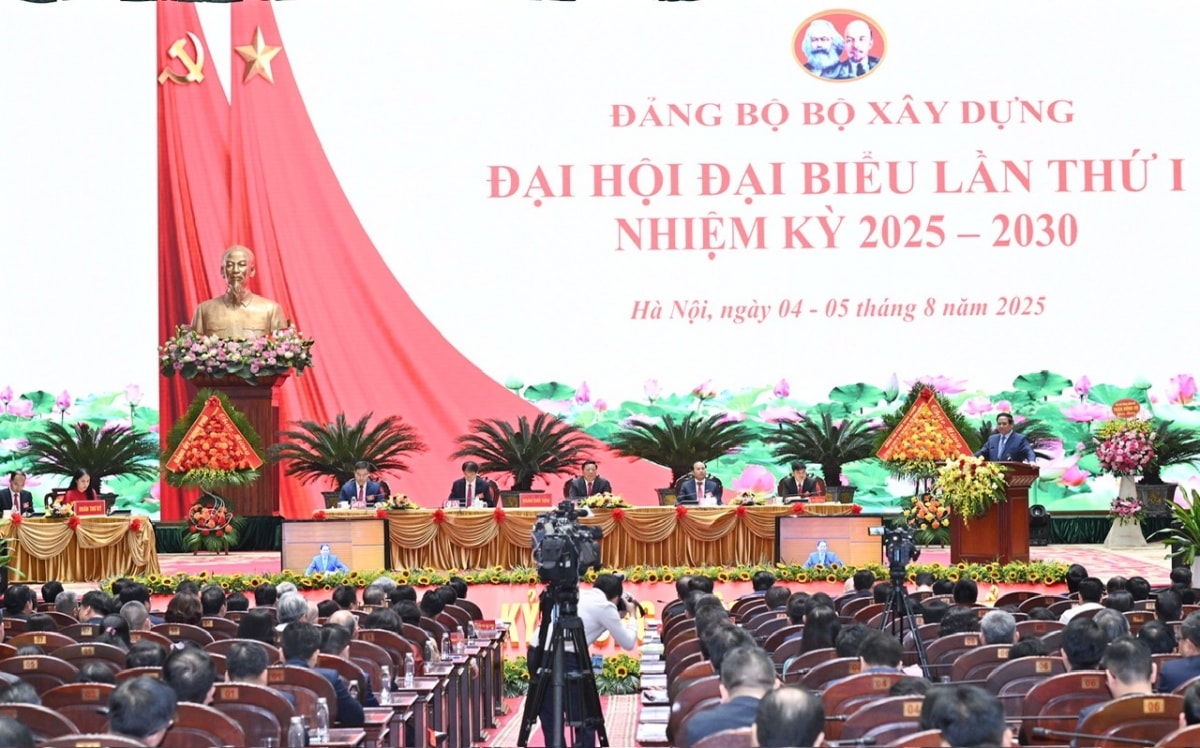 thủ tướng dự Đại hội Đại biểu Đảng bộ bộ xây dựng hình ảnh 2 thu tuong du Dai hoi Dai bieu Dang bo bo xay dung hinh anh 2