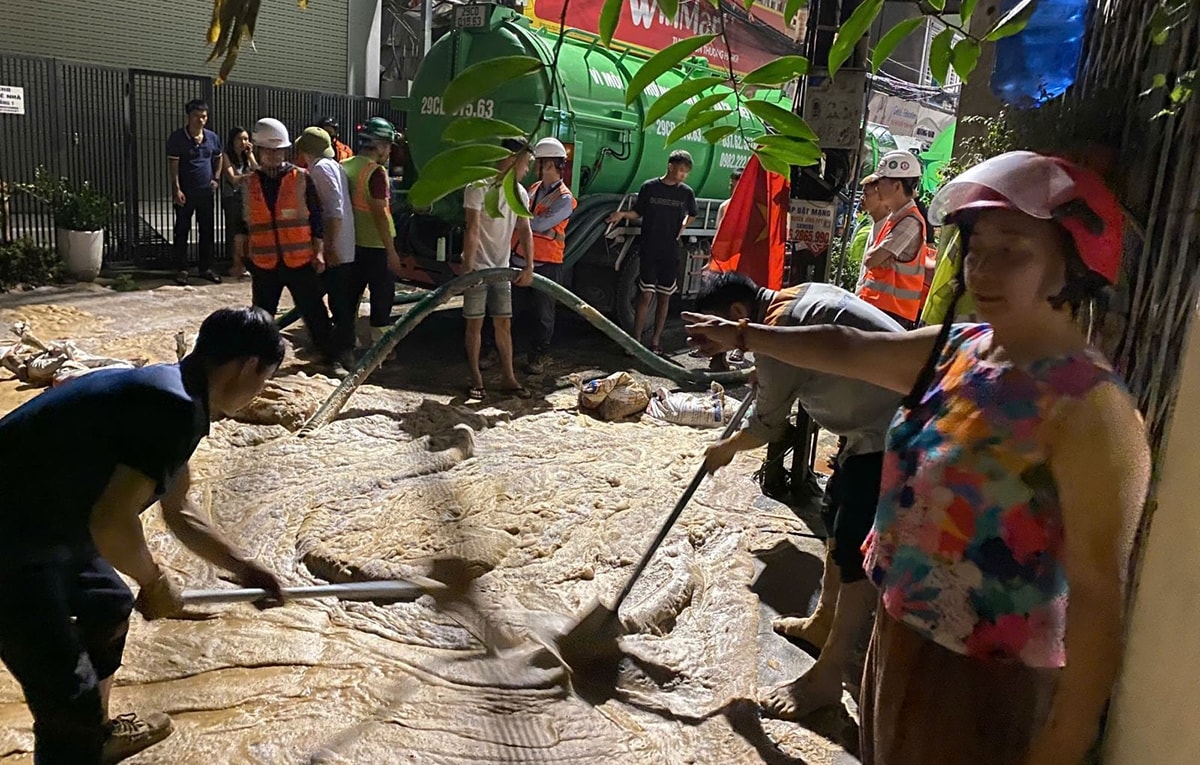 dung dịch bùn nhão, bọt khí phun trào ở núi trúc, hà nội hình ảnh 2 dung dich bun nhao, bot khi phun trao o nui truc, ha noi hinh anh 2