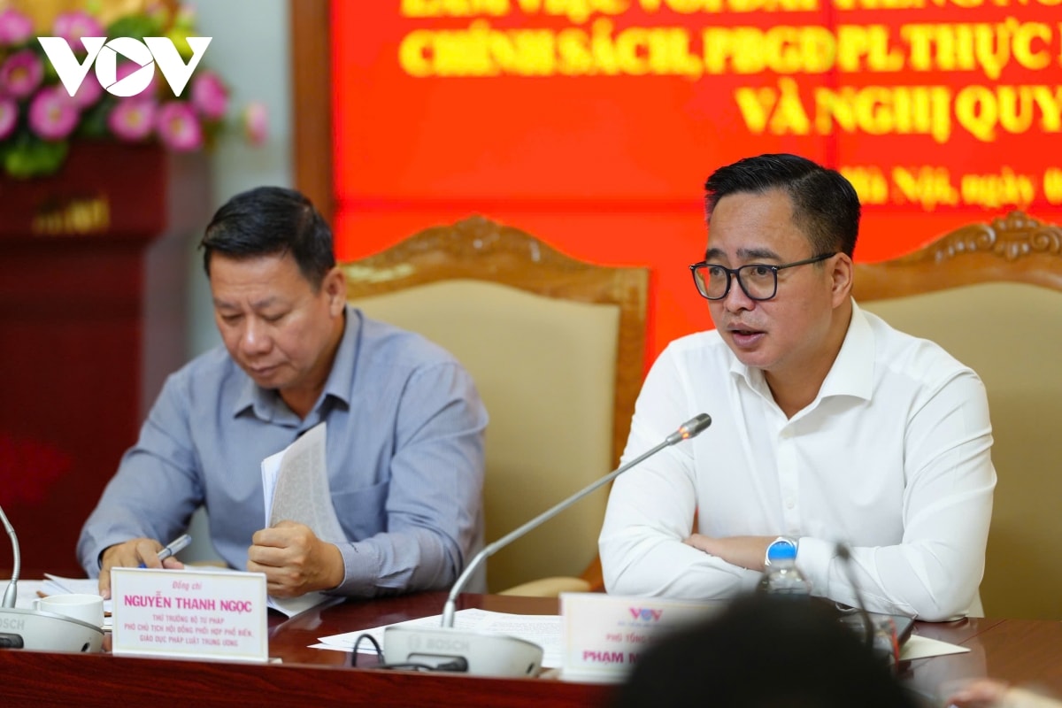 thứ trưởng bộ tư pháp vov truyền thông bài bản về nghị quyết 66-nq tw hình ảnh 2 thu truong bo tu phap vov truyen thong bai ban ve nghi quyet 66-nq tw hinh anh 2