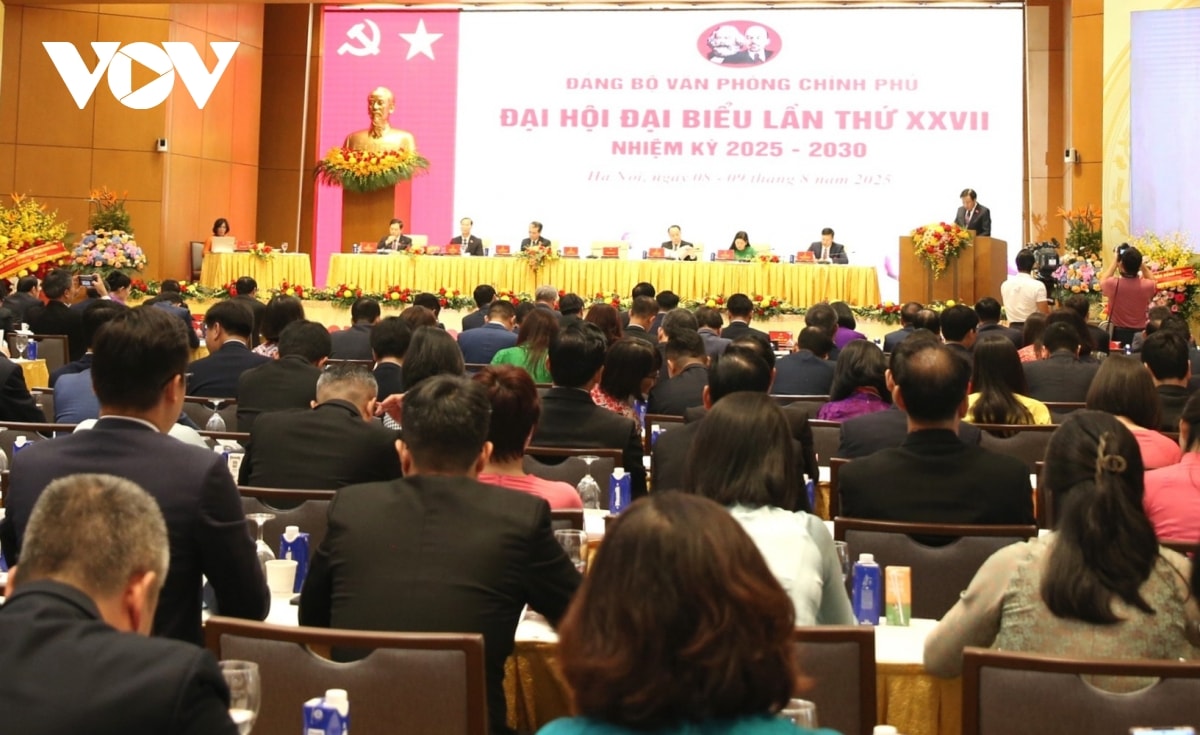 Đại hội đại biểu Đảng bộ văn phòng chính phủ lần thứ 27 thành công tốt đẹp hình ảnh 2 Dai hoi dai bieu Dang bo van phong chinh phu lan thu 27 thanh cong tot dep hinh anh 2