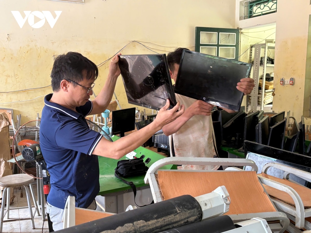 vùng lũ Điện biên khôi phục trường lớp đón năm học mới hình ảnh 4 vung lu Dien bien khoi phuc truong lop don nam hoc moi hinh anh 4