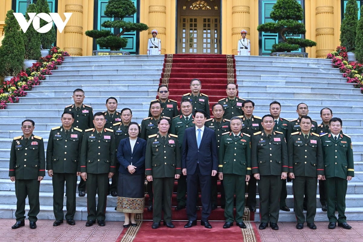 chủ tịch nước lương cường tiếp chủ nhiệm tổng cục chính trị qĐnd lào hình ảnh 4 chu tich nuoc luong cuong tiep chu nhiem tong cuc chinh tri qDnd lao hinh anh 4
