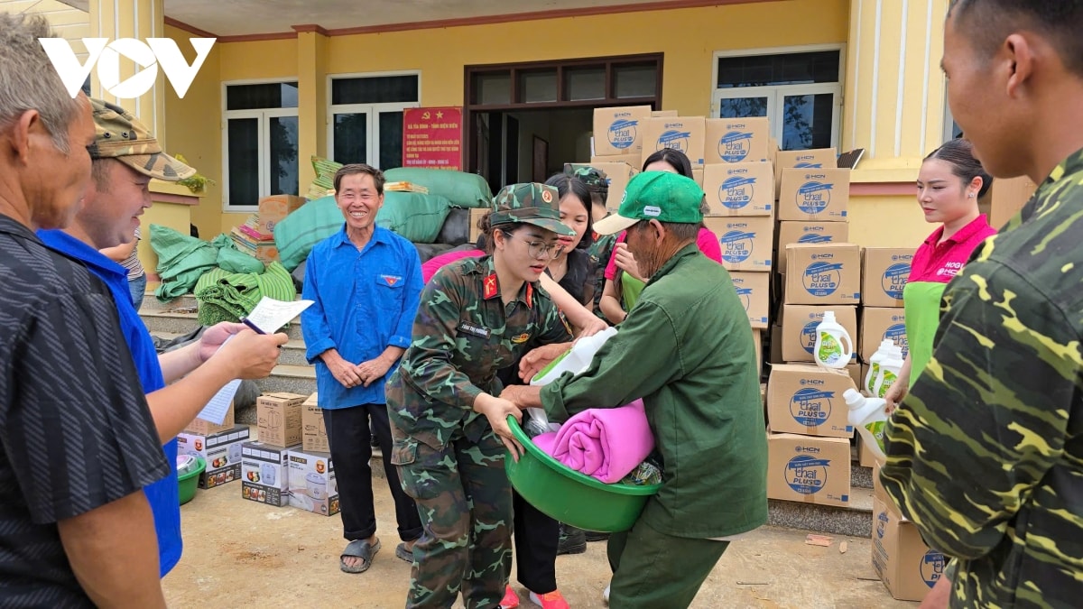 Dien bien huy dong hon 1.600 can bo, chien si ho tro nguoi dan khac phuc hau qua mua hinh anh 4
