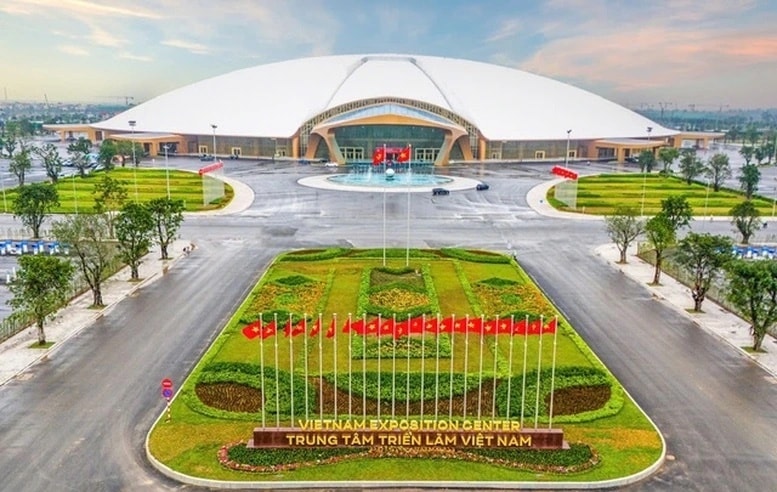 Triển lãm Thành tựu đất nước nhân dịp kỷ niệm 80 năm Quốc khánh tổ chức tại Trung tâm Triển lãm Quốc gia, Đông Anh, Hà Nội. (Ảnh: VOV)