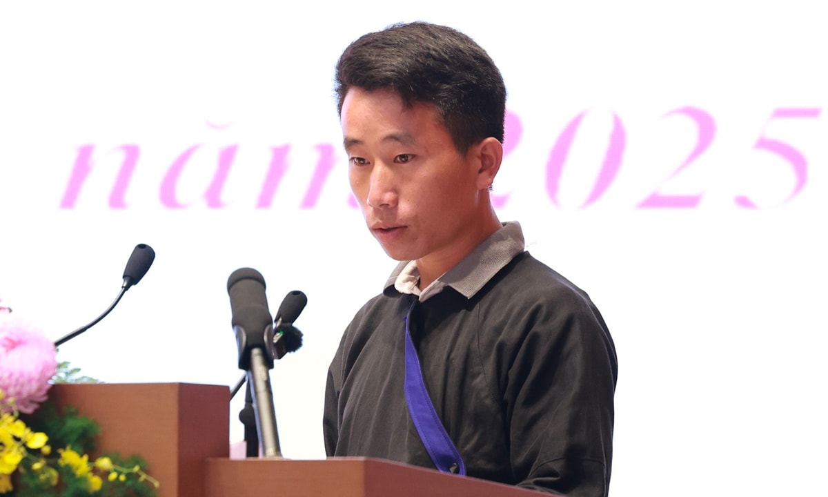 Trưởng bản Mùa A Thi. (Ảnh: Nguyễn Hải)
