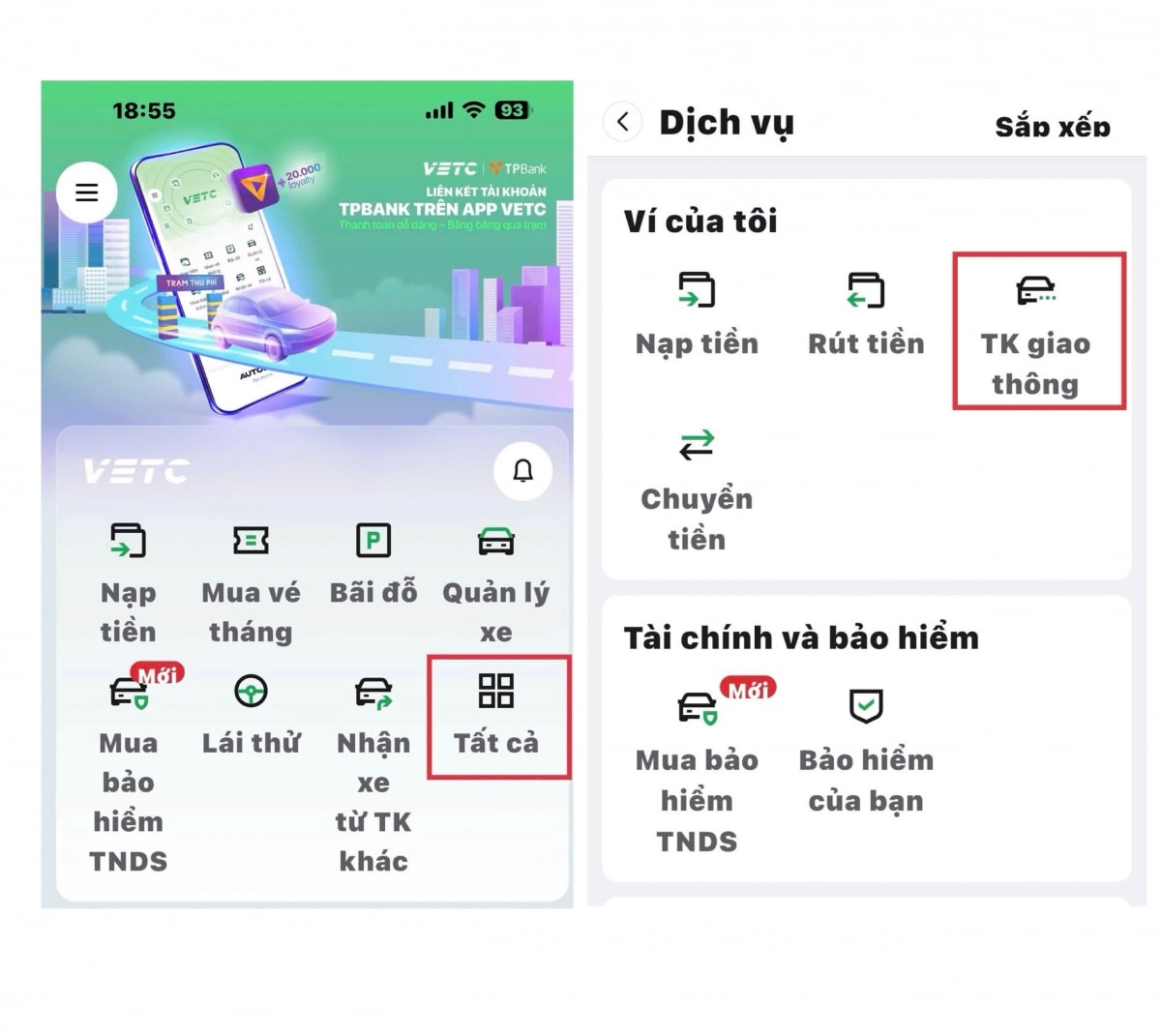 cach chuyen doi tu tai khoan vetc va epass sang tai khoan giao thong hinh anh 2
