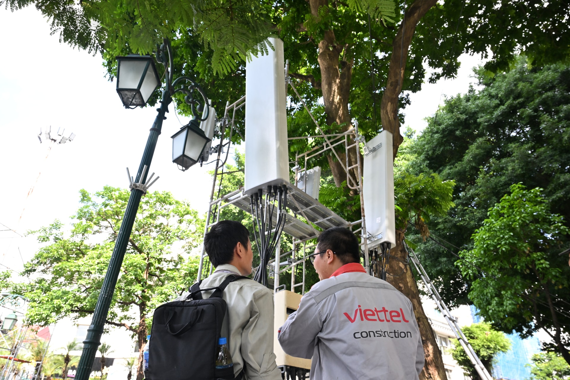 Viettel phát sóng mới 500 trạm BTS 5G. (Ảnh: Viettel)