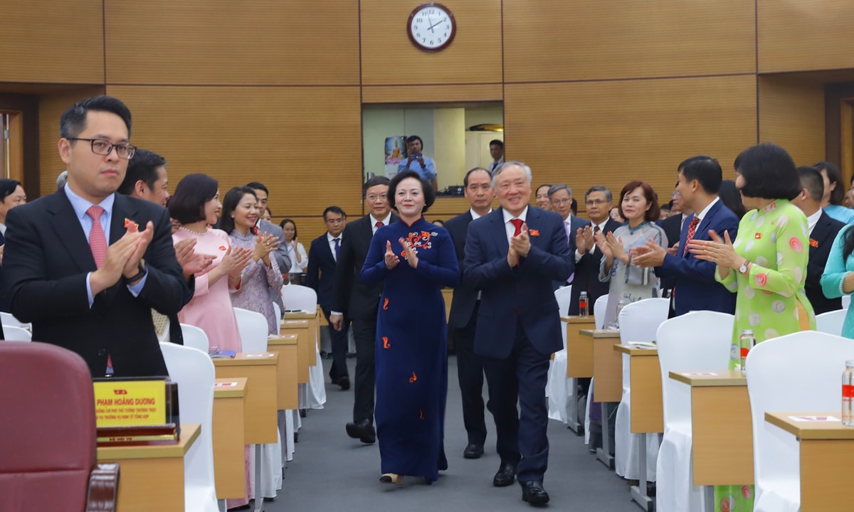 Phó Thủ tướng Thường trực Nguyễn Hòa Bình dự Đại hội Đảng bộ Bộ Nội vụ.