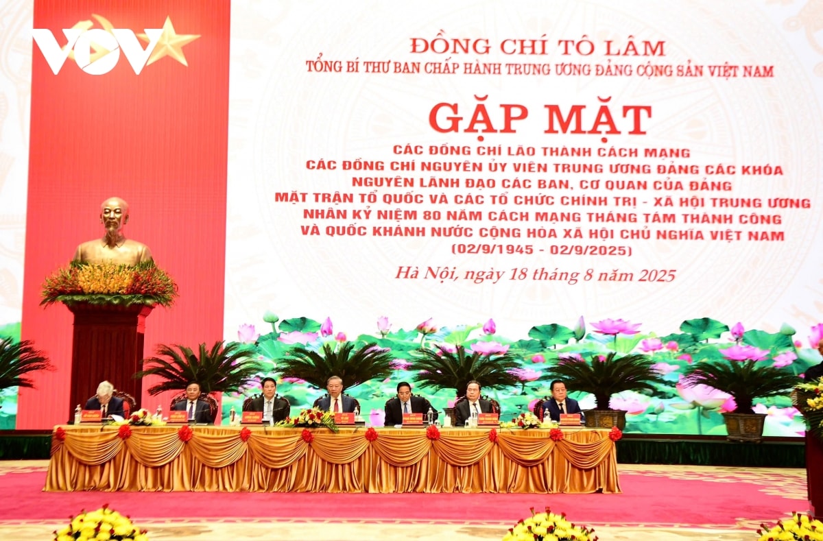 tong bi thu to lam chu tri buoi gap mat cac nguyen lanh dao Dang, nha nuoc hinh anh 1