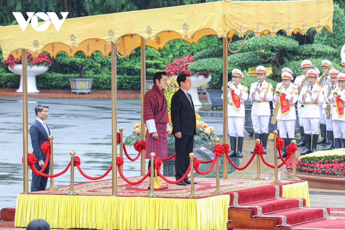chu tich nuoc luong cuong chu tri le don va hoi dam voi quoc vuong bhutan hinh anh 1