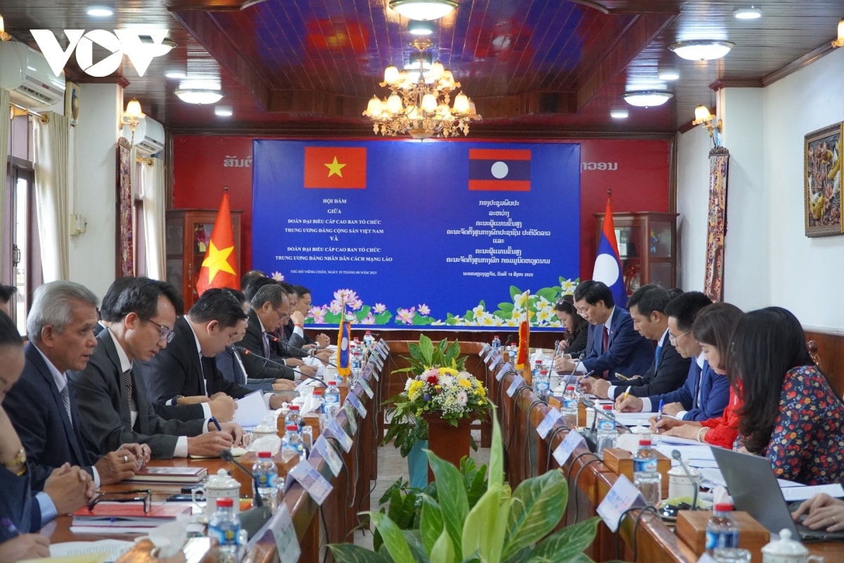 viet nam-lao tang cuong phoi hop, chia se kinh nghiem ve cong tac xay dung Dang hinh anh 1