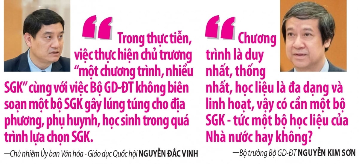một bộ sách giáo khoa duy nhất giải pháp ngắn hạn không thể làm lùi bước tương lai hình ảnh 1 mot bo sach giao khoa duy nhat giai phap ngan han khong the lam lui buoc tuong lai hinh anh 1