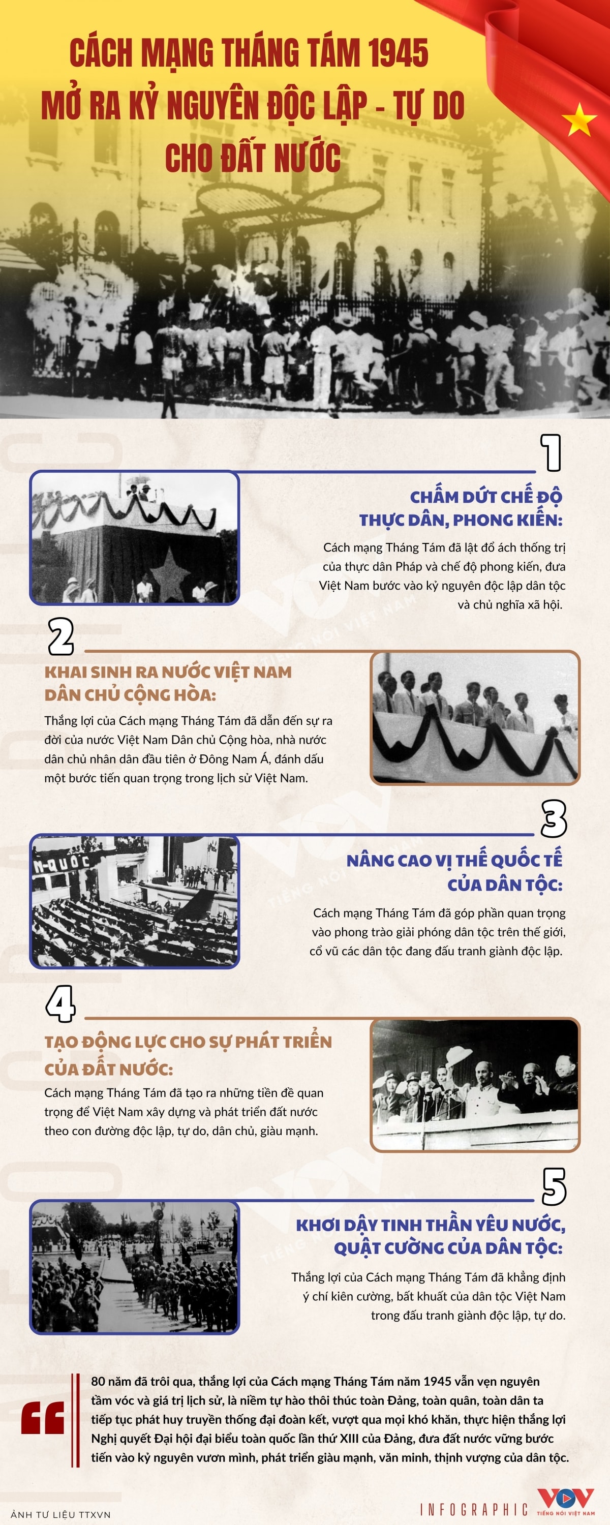 cách mạng tháng tám 1945 mở ra kỷ nguyên độc lập - tự do cho đất nước hình ảnh 1 cach mang thang tam 1945 mo ra ky nguyen doc lap - tu do cho dat nuoc hinh anh 1