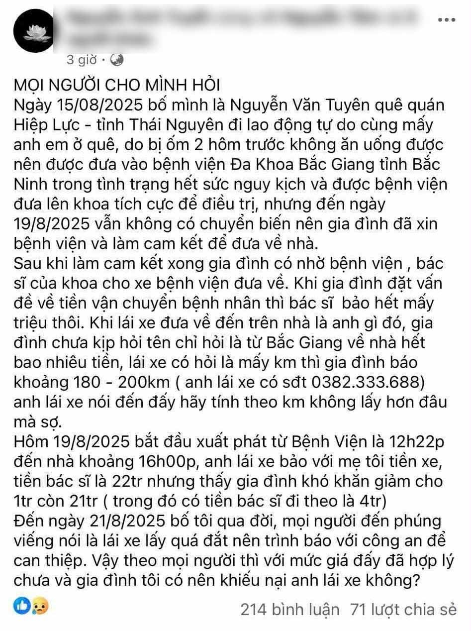 vu thu 21 trieu dong tien xe cap cuu Dinh chi 3 nhan vien benh vien Dk bac ninh hinh anh 1