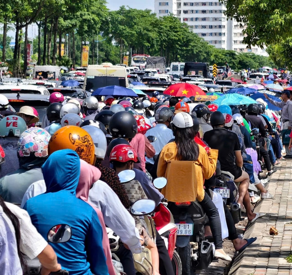 Un tac keo dai duong vao trung tam hoi cho trien lam quoc gia o Dong anh hinh anh 9