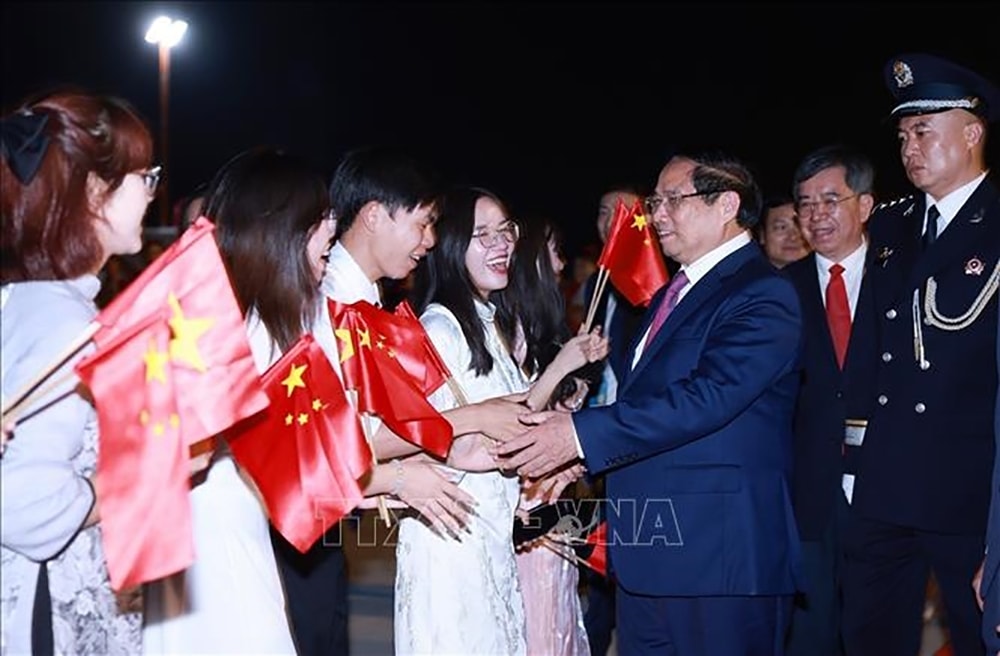 thủ tướng đến thiên tân dự hội nghị thượng đỉnh tổ chức hợp tác thượng hải sco hình ảnh 2 thu tuong den thien tan du hoi nghi thuong dinh to chuc hop tac thuong hai sco hinh anh 2