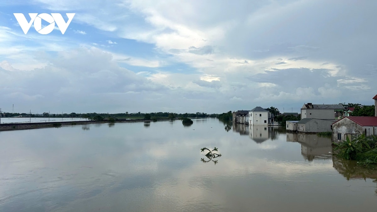 nuoc lu tran qua de song bui khien nhieu noi o ngoai thanh ha noi bi ngap hinh anh 10