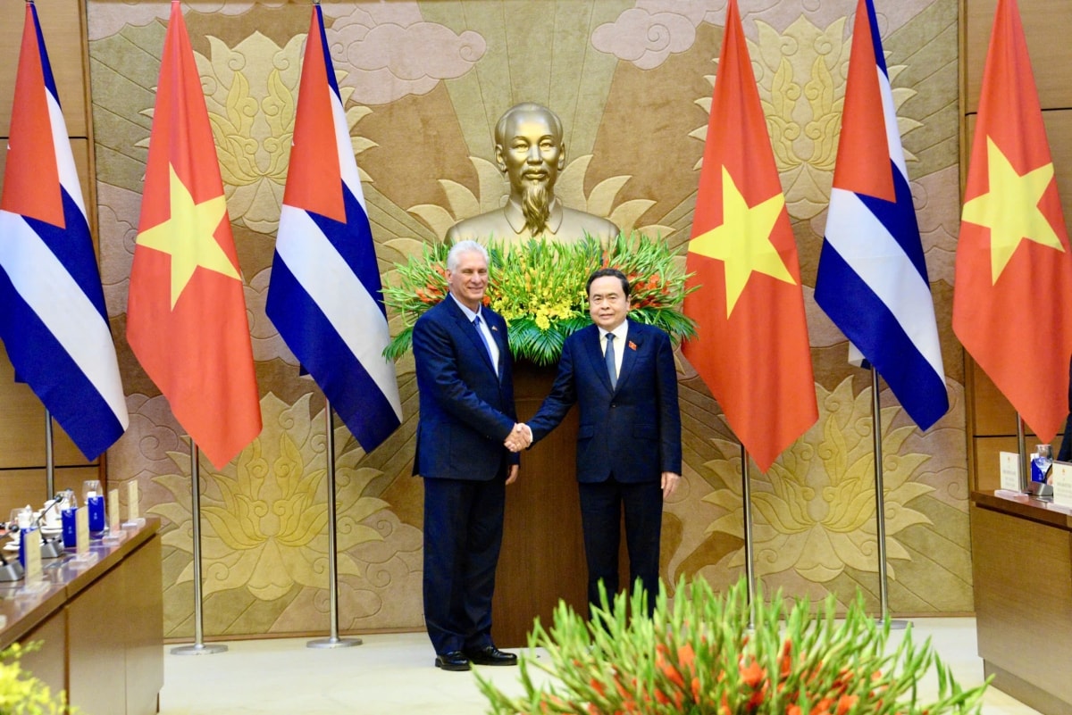 chu tich quoc hoi tran thanh man hoi kien bi thu thu nhat, chu tich nuoc cuba miguel diaz-canel hinh anh 3