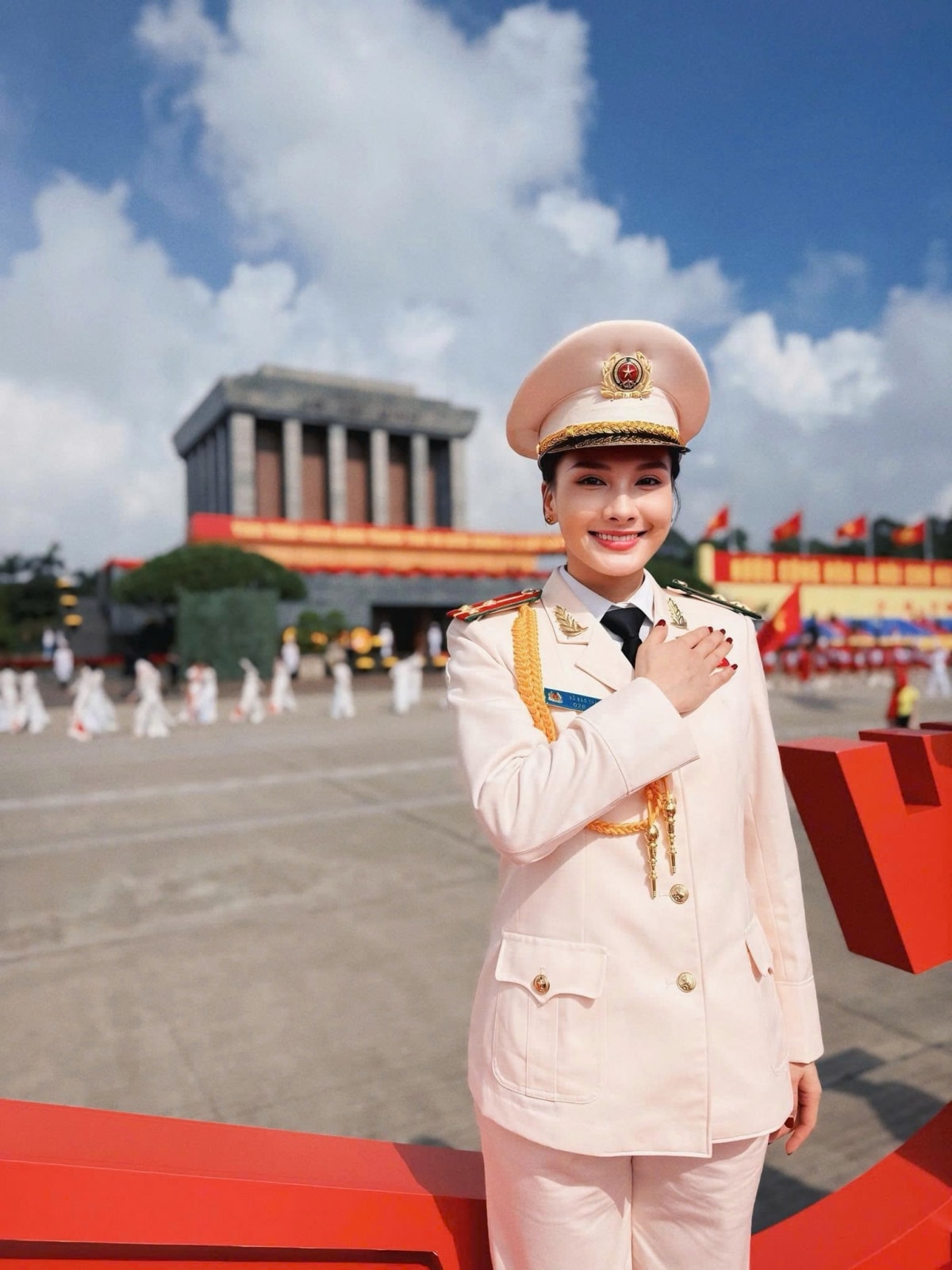sao viet 3 9 hoa minzy va con trai tham quan khu di tich chu tich ho chi minh hinh anh 8
