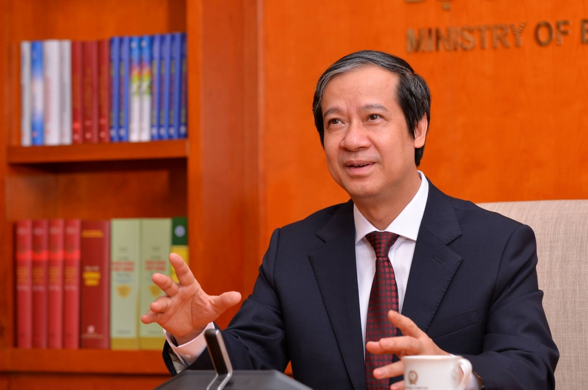 Bộ trưởng Bộ GD&ĐT Nguyễn Kim Sơn (Ảnh: VGP/NN)