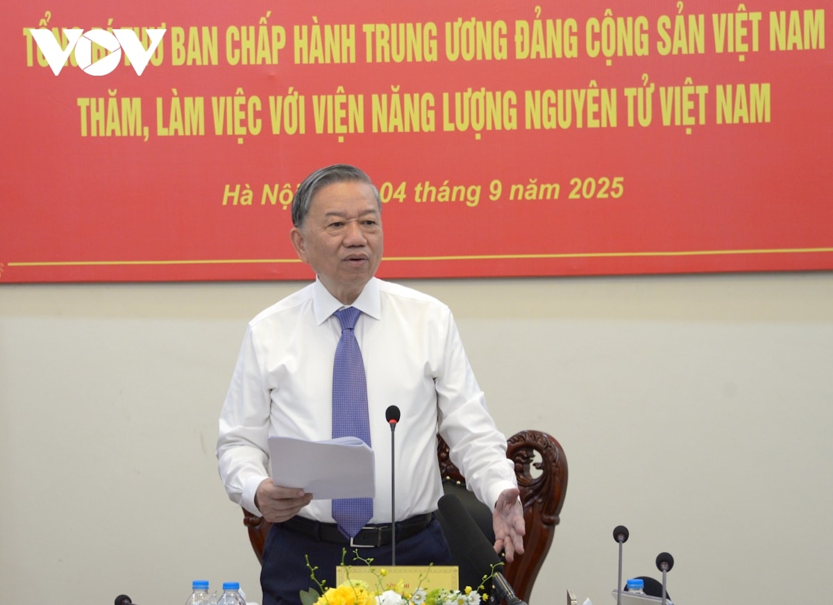 tổng bí thư tô lâm phát triển ứng dụng năng lượng nguyên tử phải là chiến lược lâu dài hình ảnh 2 tong bi thu to lam phat trien ung dung nang luong nguyen tu phai la chien luoc lau dai hinh anh 2