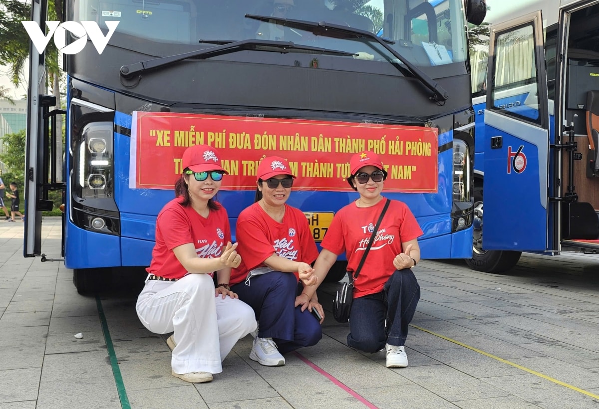 hải phòng miễn phí đưa đón người dân tham quan triển lãm 80 năm thành tựu đất nước hình ảnh 3 hai phong mien phi dua don nguoi dan tham quan trien lam 80 nam thanh tuu dat nuoc hinh anh 3