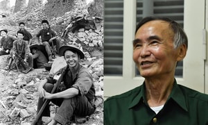 Người lính trong bức ảnh 'Nụ cười chiến thắng bên Thành cổ' gây sốt ở phim 'Mưa đỏ'