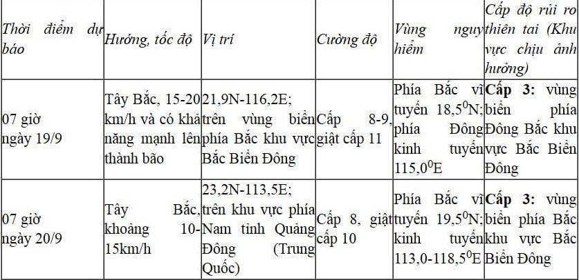 Ap thap nhiet doi tren bien Dong manh len, bien dong song cao toi 5m hinh anh 2