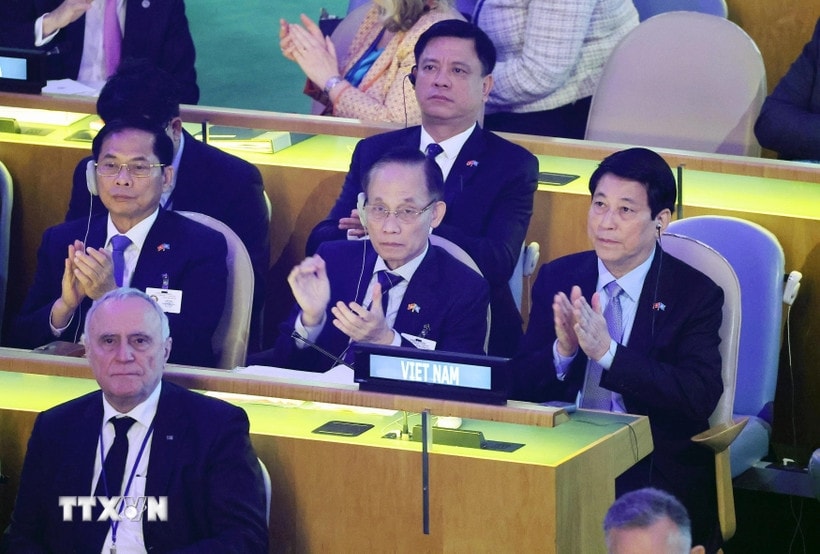 chu tich nuoc luong cuong du khai mac phien thao luan cap cao Dai hoi dong lhq khoa 80 hinh anh 1