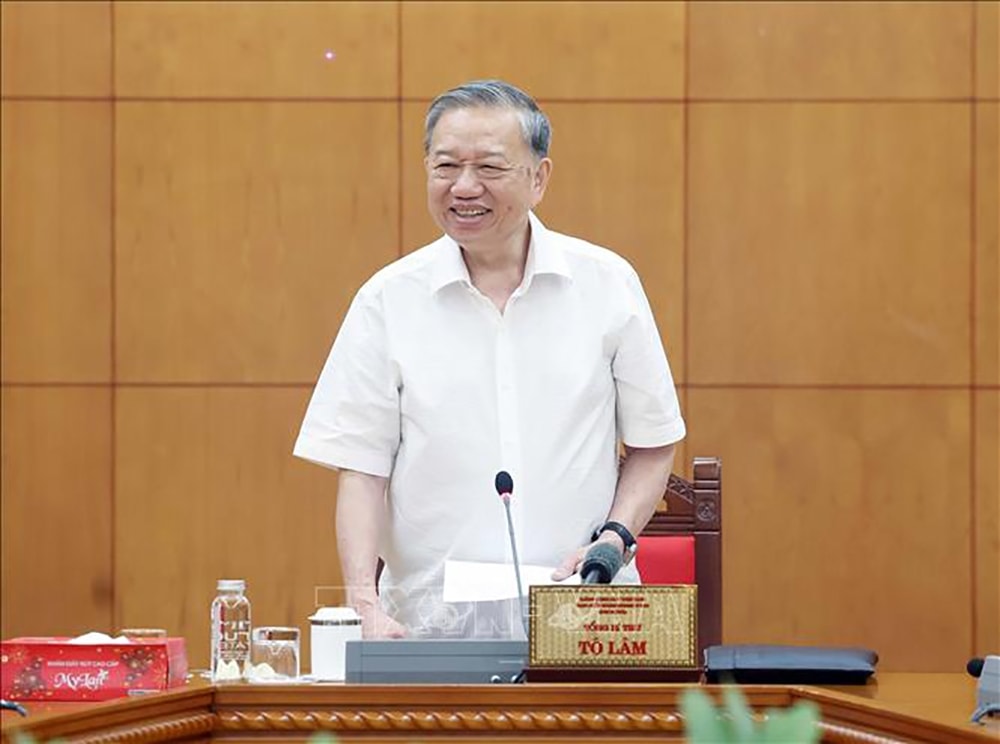 tong bi thu to lam lam viec voi thuong truc cac tieu ban Dai hoi xiv cua Dang hinh anh 1