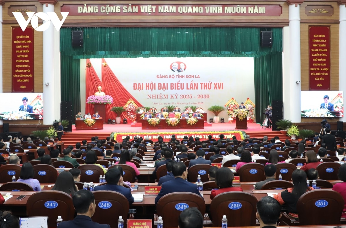 khai mac Dai hoi dai bieu Dang bo tinh son la lan thu xvi hinh anh 1