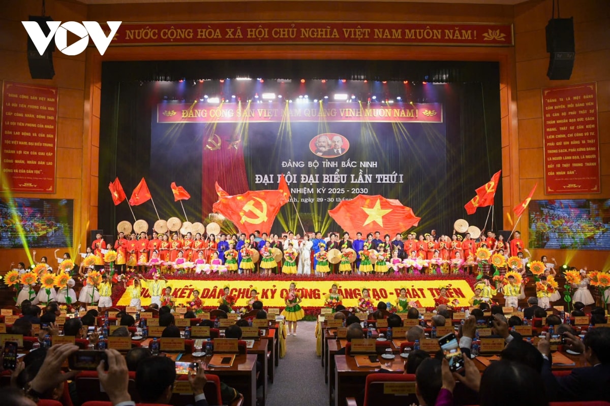 toan canh khai mac Dai hoi dai bieu Dang bo tinh bac ninh lan thu i hinh anh 1