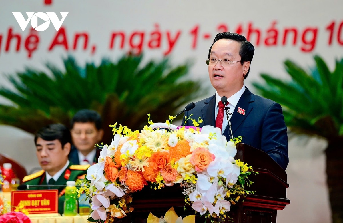 be mac Dai hoi lan thu xx, nghe an dat muc tieu den nam 2030 tro thanh tinh kha hinh anh 3