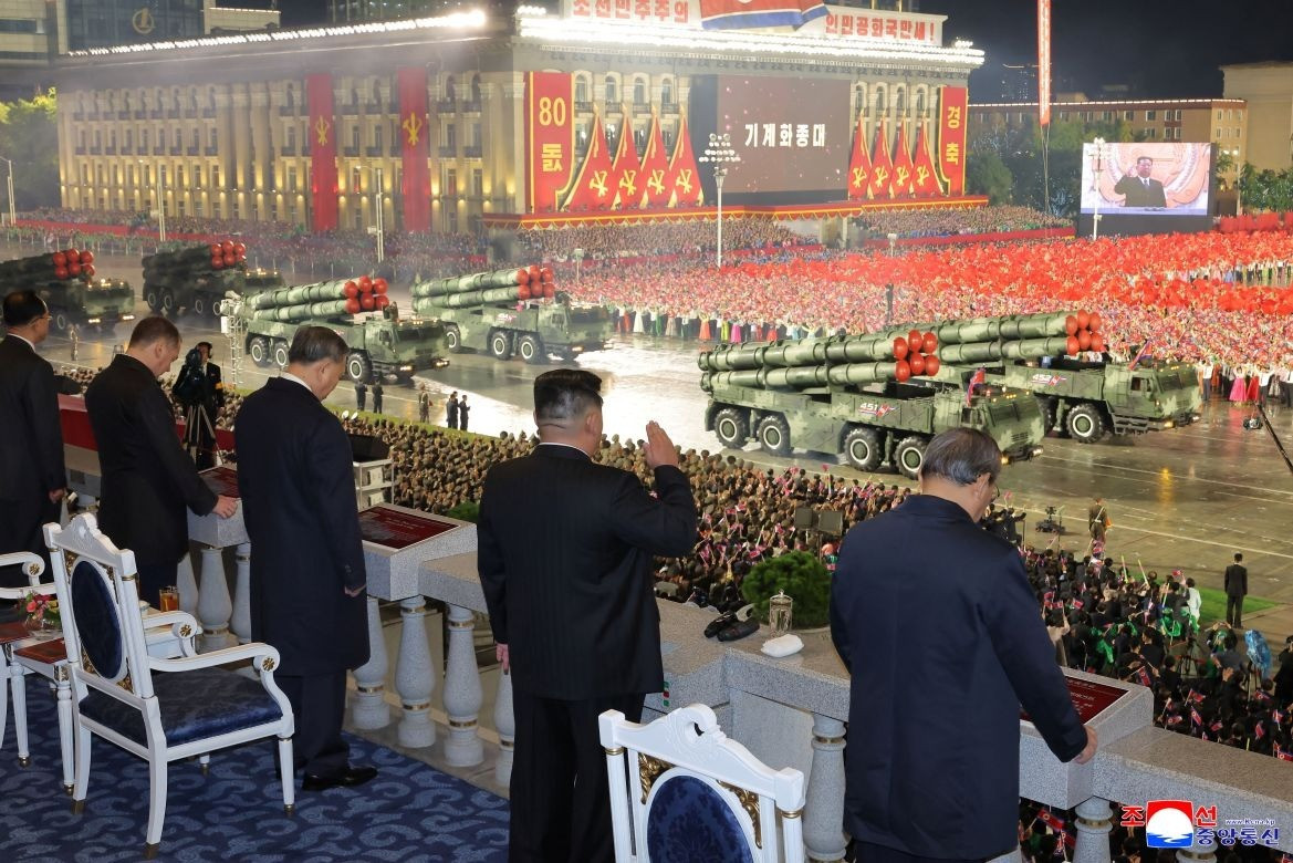 Hình ảnh tại buổi duyệt binh hôm 10/10/2025. Ảnh KCNA