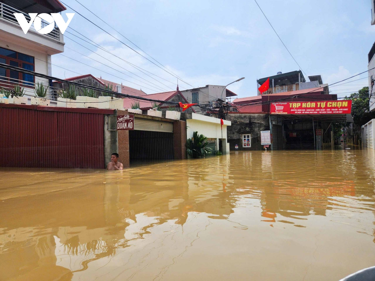 nước rút tại các xã bị ngập ở bắc ninh hình ảnh 2 nuoc rut tai cac xa bi ngap o bac ninh hinh anh 2