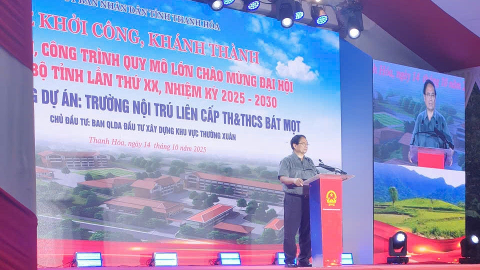 thu tuong du le khanh thanh, khoi cong mot so du an trong diem tai thanh hoa hinh anh 1